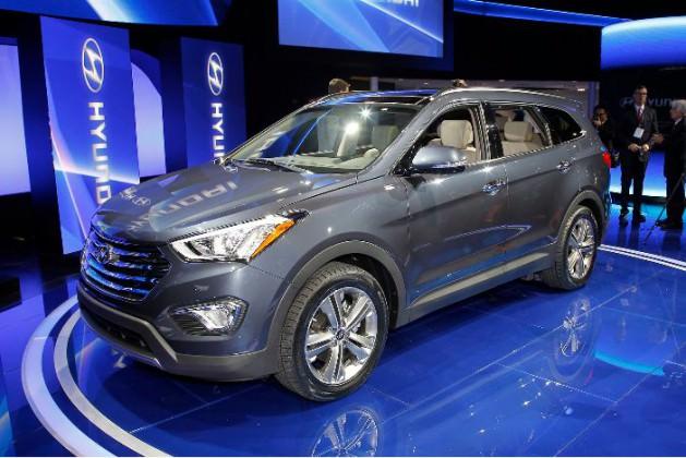 7 koltuklu yeni Hyundai Santa Fe.