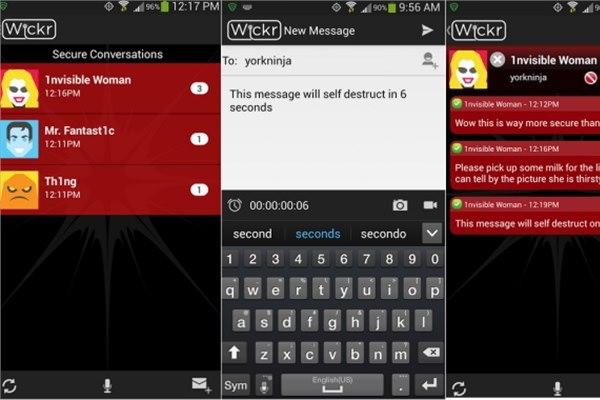 <p><strong>Wickr</strong></p>
<p>iOS ve Android için geliştirilen Wickr mesajlaşma yazılımı, askeri seviyede güvenlik önlemleri içeriyor. Kullanıcılar gönderdikleri mesajların belli bir süre içerisinde kendi kendini yok etme seçeneğini kullanabiliyor.</p>
