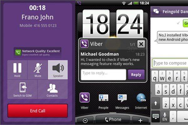 <p><strong>Viber</strong></p>
<p>Dünya çapında 200 milyon kişi tarafından kullanılan Viber, mesajlaşmanın yanı sıra ağ üzerinden telefon görüşmesi yapmaya olanak tanıyor. Uygulama iOS ve Android işletim sistemlerinde mevcut.</p>