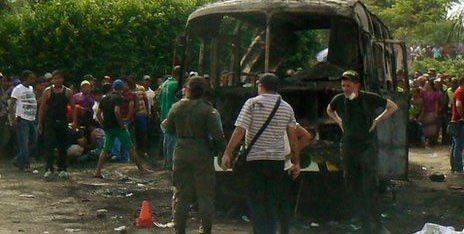 Olay başkent Bogota'nın 750 kilometre kuzeyindeki Fundacion kentinde meydana geldi.