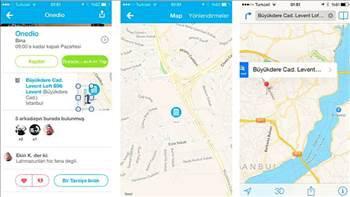 <p><strong>2.</strong><span> iPhone'da adres bulmanın en kolay yolu Foursquare'dir. Gireceğiniz yerin adını yazacaksınız, çıkan sonuçtan haritaya basacaksınız, daha sonra foursquare içinde açılan haritada sağ üstteki "Yönlendirmeler"e basacaksınız. Böylece Apple Maps direk olarak açılıp sizi gideceğiniz yere götürüyor! Çok kolay!</span></p>