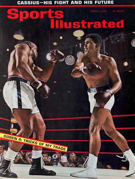 Roma'da altın madalya kazandıktan 4 yıl sonra, Clay Sonny Liston'u Miami'de 7. raundda yıkarak ağır siklette adını en tepeye yazdırmıştı.