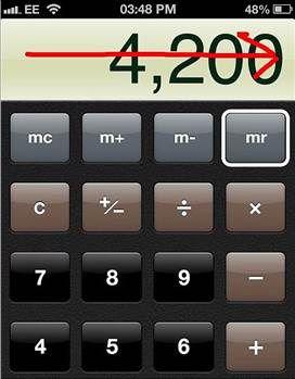 <p>3. Hesap makinesinde yanlış yazdıysanız parmağınızla soldan sağa doğru kaydırırsanız son basamağı siler.</p>