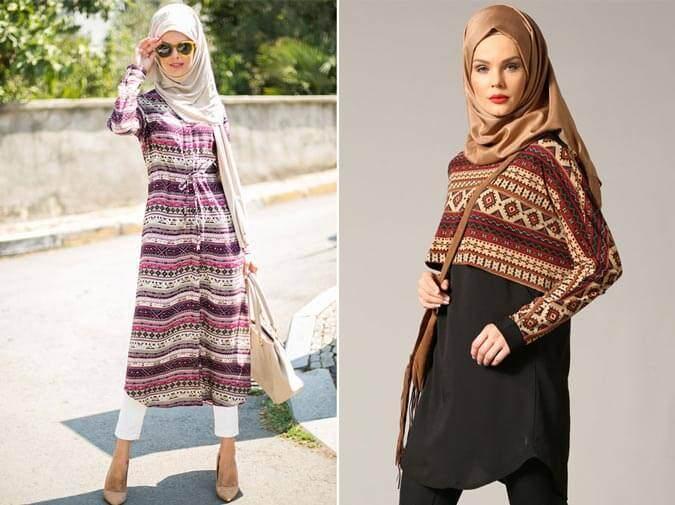 <p><strong>İşte birbirinden şık kilim desenli tunikler...</strong></p>
