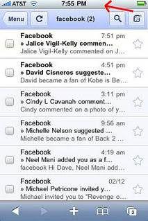 <p><strong>9.</strong> Herhangi bir uygulamada en tepeye bir kere basarsanız, ekran otomatikman en üste scroll eder!</p>
<p>Twitter'da, facebook'da ya da mail uygulamasında çok aşağılara indiyseniz, tepeye ufak bir tıklama sizi eeen üste götürür</p>