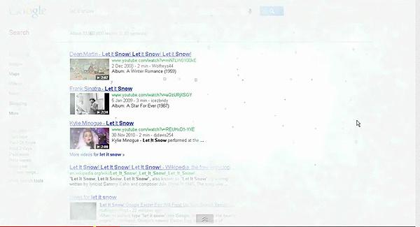 Bir anda kar tanelerinin tarayıcı pencerenize yavaş yavaş düştüğünü ve bununla beraber ekranın buğulandığını göreceksiniz.