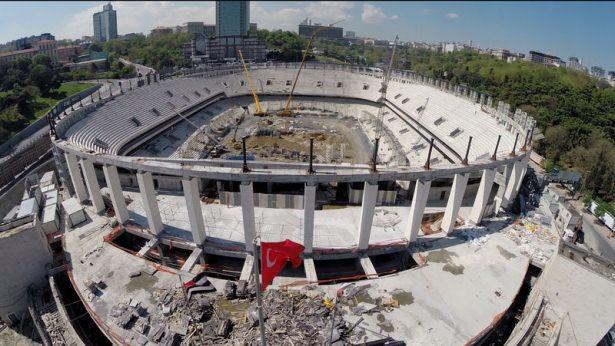 Beşiktaş'ın stadının kaba inşaatı tamamlandı