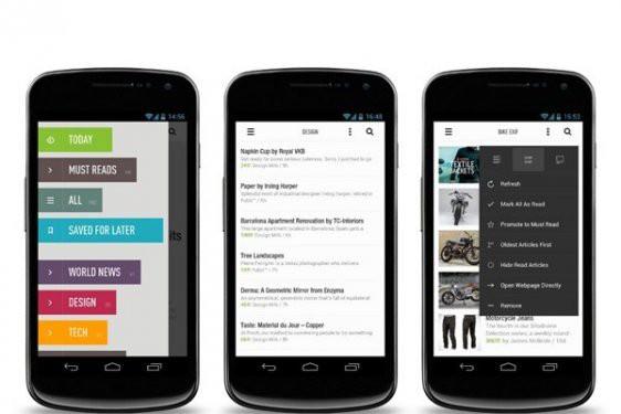 <p><strong>Feedly</strong><br />Google Reader'a alternatif olarak gösterilen uygulama, herhangi bir siteden hikayelere geçiş yapmanızı sağlıyor.</p>