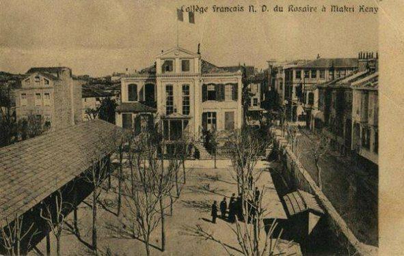 <p>1909 Bakırköy Nötre dame du Rosaire Fransız Koleji..şimdi Ebuziya Caddesi</p>
