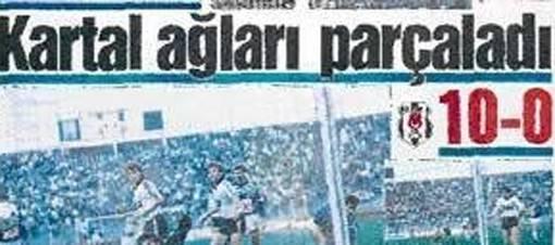 <p><strong>1989-90</strong><br />Beşiktaş-Adana Demirspor 10 - 0</p>