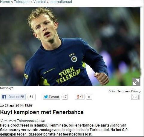 <p>Fenerbahçe'nin Çaykur Rizespor ile Şükrü Saraçoğlu'nda berabere kalarak 19. şampiyonluğunu ilan etmesi dış basında da geniş yer buldu.</p>