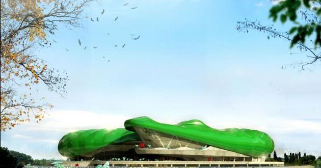 2011 yılında TOKİ tarafından yapımına başalanan Bursaspor'un yeni mekanı Timsah Arena yavaş yavaş yüzünü göstermeye başladı. İşte Bursaspor'un yeni stadının ilk görüntüleri...