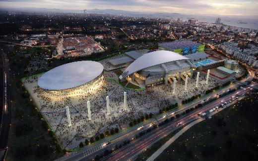 Ataköy Kümesi... Mevcut Sinan Erdem Spor Salonu ve Ataköy Atletizm Arena, Olimpik Veledrom'a ev sahipliği yapacak yeni bir yapıyla bağlanacak. Böylece, spor ve alışveriş gibi farklı imkanları bir arada sunan ve heyecan verici bir kentsel miras olacak olan spor tesis alanı vizyonu tamamlanmış olacak.