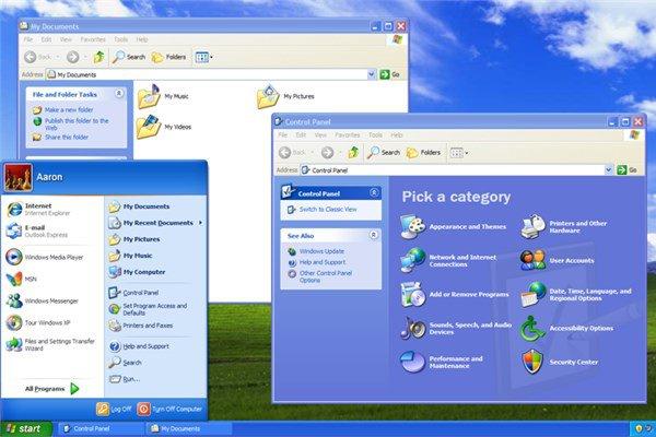 <p><strong>Windows XP</strong><br /><span style="line-height: 13pt;">Ekim 2001'de piyasaya çıkan Windows XP, büyük beğeni topladı. Sistem halen dünyada yaygın şekilde kullanılıyor.</span></p>
