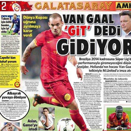 G&uuml;n&uuml;n spor manşetleri