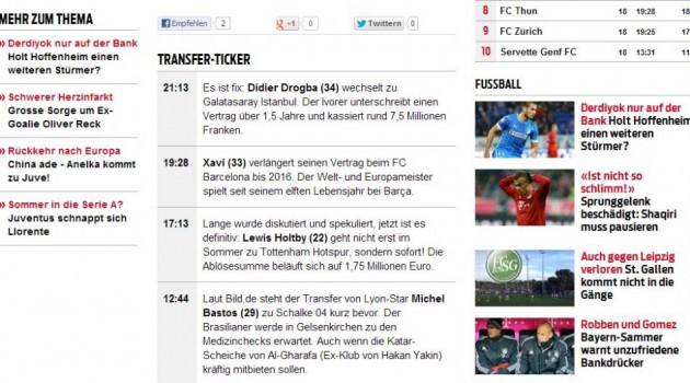 Blick FLAŞ HABER: 34 yaşındaki Fildişili oyuncu Didier Drogba Galatasaray'la 1,5 yıllık sözleşme imzaladı.