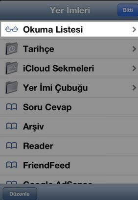Çevrimdışı tarama  iOS 5 ile birlikte gelen Okuma Listesi özelliği daha da geliştirelerek internete bağlı değilken bile okuma özelliği sağlıyor. Öte yandan, Çevrimdışı Okuma Listesi özelliği iPhone 3GS’lerde olmayacak. Sadece iOS 6 yüklü iPhone 4, iPhone 4S, iPhone 5, iPad 2 ve Yeni iPad’lerde çalışacak.
