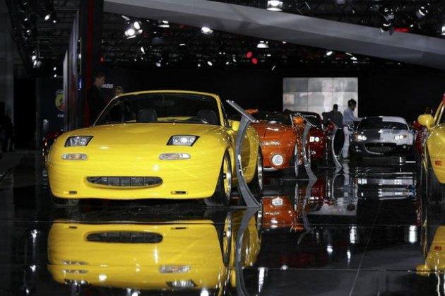 <p>Mazda</p>
<p>Mazda firmasının pavyonu aynayı andıran zemin yapısıyla dikkat çekti.</p>