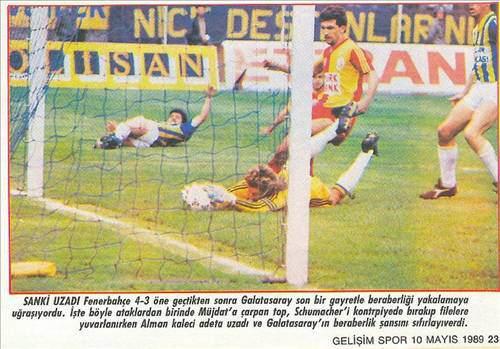 ierre van Hooijdonk'un sürüklediği sarı lacivertliler zirvedeki bu düşüşü iyi değerlendirdiler ve ezeli rakipleri Galatasaray'ı yenerek liderliğe ulaştılar. O gün golleri atan Nobre ve Mehmet Yozgatlı, şampiyonluk yarışındaki en güzel 100 metreyi koştuklarını biliyorlardı.