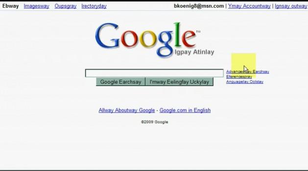 Bu adresten ise Google'ı Latince, Korsan ve Klingon dillerinde yapılandırmanız da mümkün.
