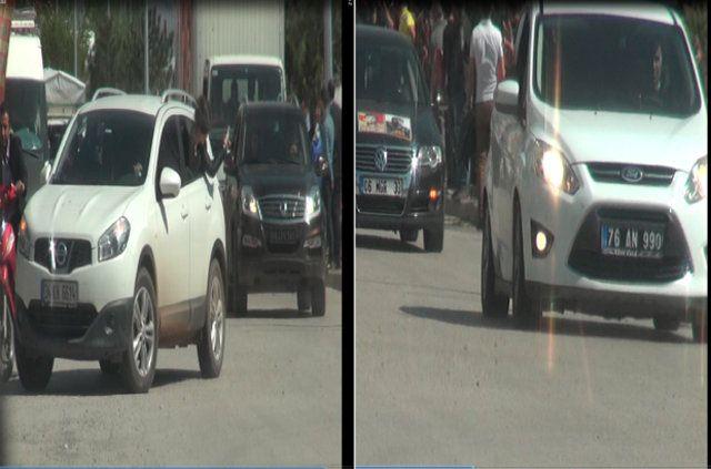 <p>IĞDIR - MERKEZ<br />
<br />
Teröristbaşı Abdullah ÖCALAN’ın doğum günü etkinlikleri kapsamında Ağrı/Diyadin İlçesi Tendürek Dağı kırsal alanında bulunan Yukarı Tütek Köyü civarında tedbir alan askeri unsurlara, terör örgütü mensuplarınca gerçekleştirilen silahlı saldırı sonucu çıkan çatışmada ölü olarak ele geçirilen CANFEDA Serhat KIZILAY isimli örgüt mensubunun cenazesinin, Iğdır Konaklı Mahallesi Kazım Karabekir Caddesi üzerinde bulunan Asrı Mezarlığına götürülürken, cenaze konvoyuna Iğdır Belediyesine ait olan 76 AN 990 resmi plakalı, Ağrı Belediyesine ait 04 DA 580 resmi plakalı ve 04 AY 157 resmi plakalı Mitsubishi Canter marka araçların katıldığı tespit edilmişti.</p>