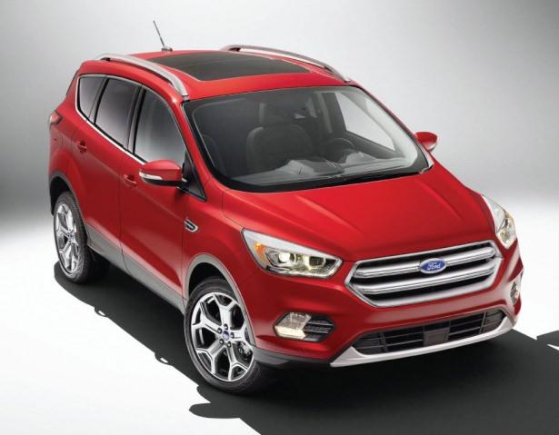 <p><strong>FORD KUGA</strong><br />
Yılın son çeyreğinde satışa sunulacak olan makyajlı Kuga, yeni ön ızgarası ve farlarıyla Ford'un son dönem tasarım felsefesine uyumlu bir hale geliyor. 1,5 lt, 120 HP'lik dizel motor, önden çekişle birlikte gelecek.</p>
