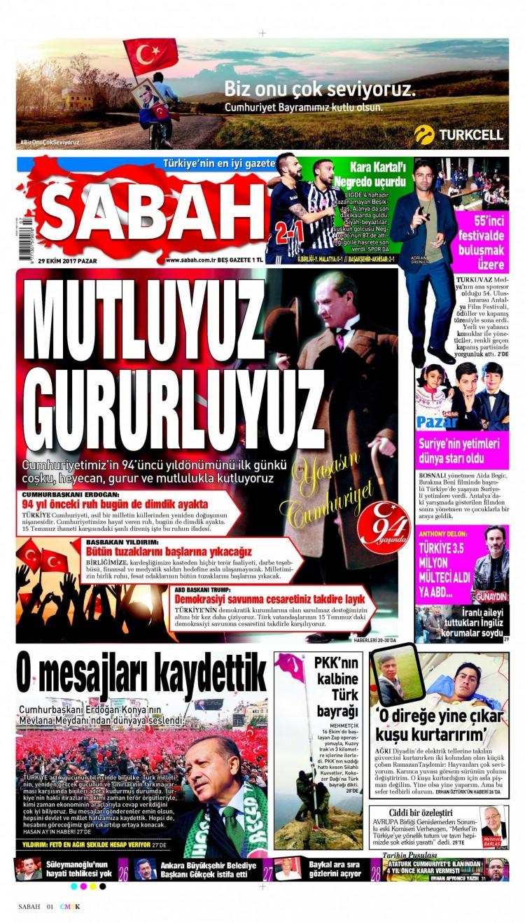 <p>Sabah Gazetesi</p>
