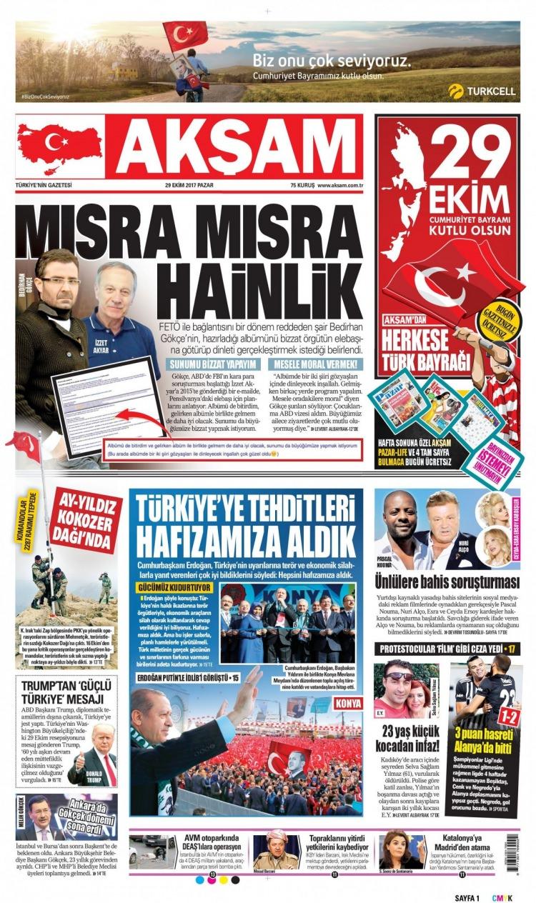 <p>Akşam Gazetesi</p>
