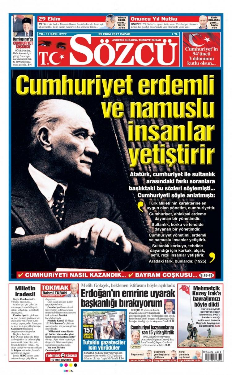 <p>Sözcü</p>
