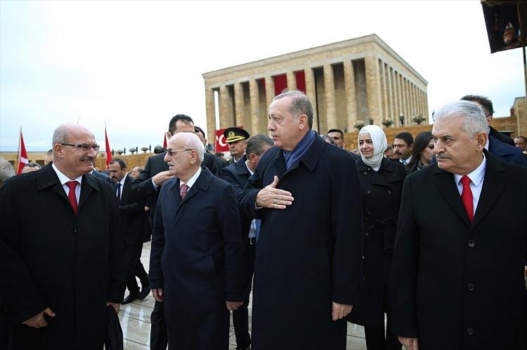 <p>Türkiye Cumhuriyeti'nin 94. kuruluş yıl dönümü dolayısıyla Ankara'da ilk tören Anıtkabir'de düzenlendi.</p>

<p> </p>
