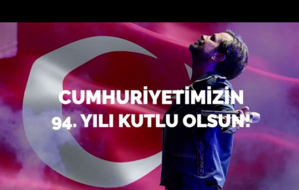 <p><strong>Kenan Doğulu</strong></p>

<p>94 yıl önce bugün azimle, inançla, özgürlük duygusuyla ekilen bu ülkenin tohumları bugün kararlılıkla yeşeriyor. Asırlara meydan okuyacak Cumhuriyet ağacının her bir dalı için zorluklarla mücadele eden Atamızı ve tüm kahramanlarımızı özlemle ve minnetle anıyorum. Nice yıllara Türkiyem!</p>
