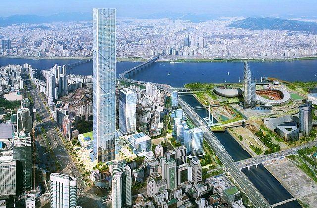 <p>Başkent Seul'de, KEPCO binasının yıkımı sonrasında, geçen sene yapımına başlandı. 2022'de tamamlanacak gökdelen 569 metre uzunluğunda. </p>
<p> </p>
<p> </p>