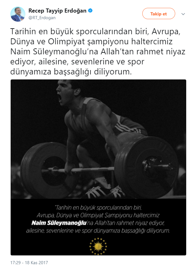 <p>Spor ve siyaset camiası, Naim Süleymanoğlu'nu mesajlarıyla andı.</p>
