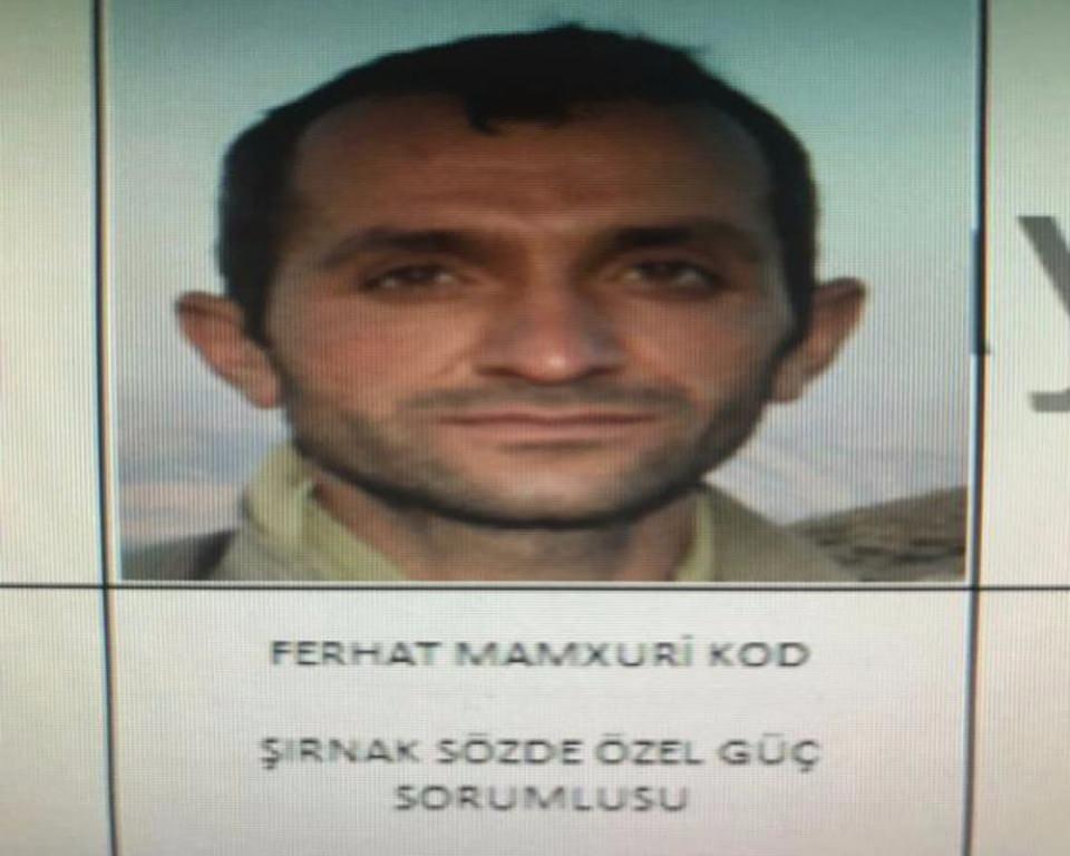 <p>Şırnak Bestler-Dereler bölgesinde yapılan operasyonla PKK’nın sözde özel güç sorumlusu Ferhat Mamxuri kod isimli terörist ile birlikte toplam 3 terörist etkisiz hale getirdi. </p>

<p> </p>
