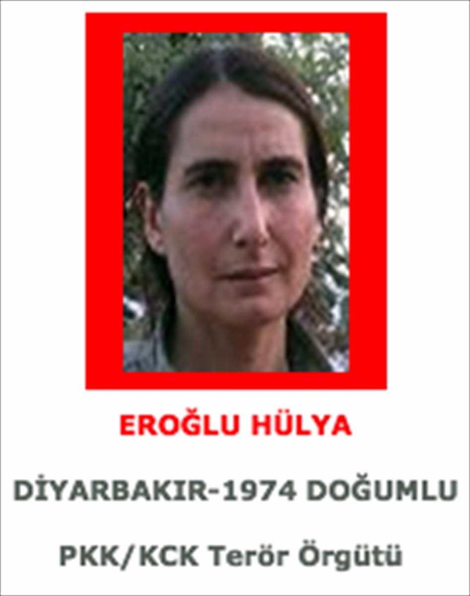 <p>2 Kasım tarihinde başlatılan operasyonda 4 milyon lira ödüllü kırmızı listede aranan PKK’nın en önemli isimlerinden Hülya Eroğlu da etkisiz hale getirilmişti. </p>