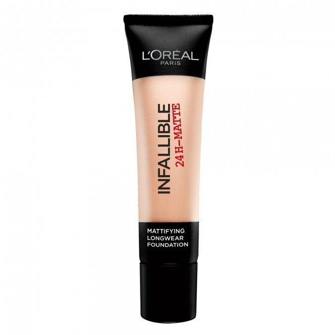 <p><strong>5-Loreal Infallible 24h Matte Foundation / 45,00TL</strong></p>

<p>Uygun fiyatlı markalar arasında suya dayanıklı olması ve hafif dokusu göze çarpan özellikleri arasında. Kullananların bir çoğu cildin parlamasını önlediği hakkında incelemelerde bulunmuş.</p>

<p> </p>

<p> </p>
