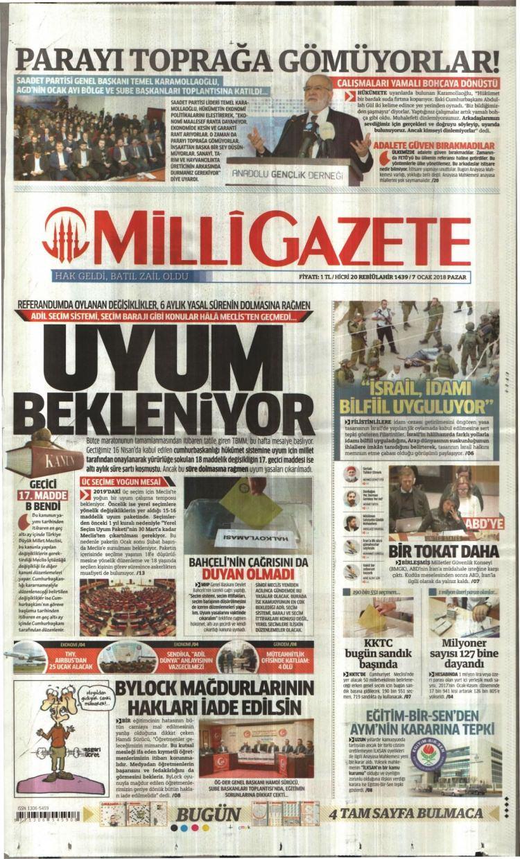 <p>MİLLİ GAZETE</p>
