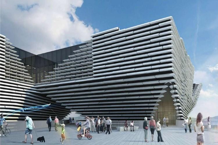<p><strong>İskoçya, Dundee, V&A Tasarım Müzesi.</strong></p>

<p>Bu müzenin dış cephesi mermer kaplı tasarıma sahip.</p>
