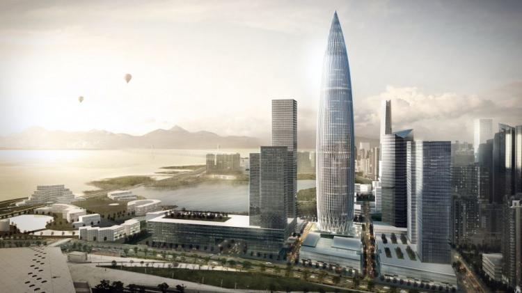 <p><strong>Çin, Shenzen, Çin Kaynakları Genel Merkezi.</strong></p>

<p>Shenzen şehrinde yüksekliği 200 metreyi aşan bakım altında 46 bina var. </p>
