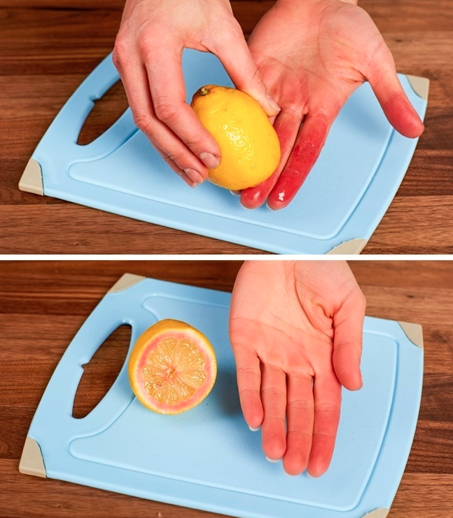 <p>Pancar ve nar gibi ellere  renk veren bir sebze ya da meyve doğradıysanız elinize bulaşan lekelerden limon yardımı ile kurtulabilirsiniz. </p>

