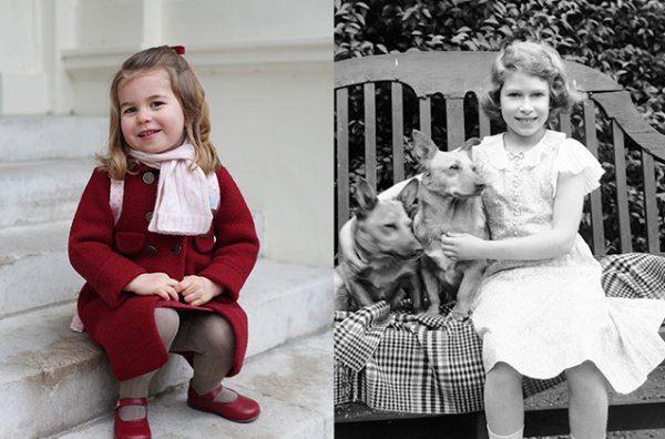 <p>Prenses Charlotte'nun Kraliçe II. Elizabeth'e benzerliği de dikkat çekti.</p>
