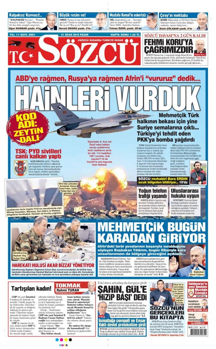 <p><strong>SÖZCÜ</strong></p>
