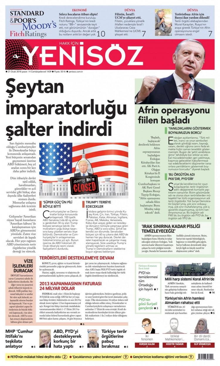 <p><strong>YENİSÖZ</strong></p>
