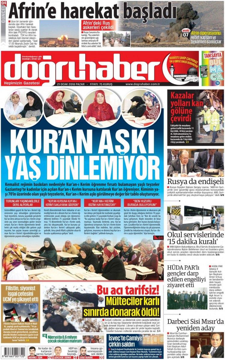<p><strong>DOĞRUHABER</strong></p>
