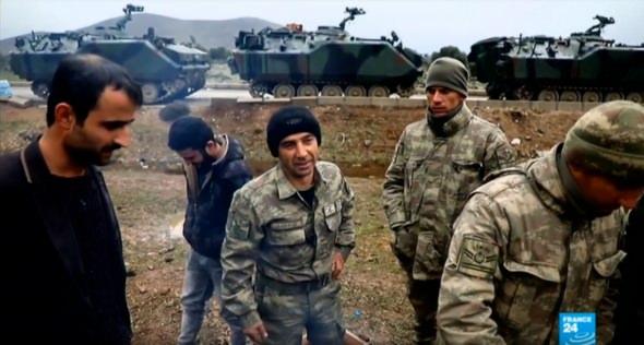 <p>“Hava soğuk ama Türk askerlerinin morali yüksek” diyen Fransız kanalı, askerlerle röportajlar yaptı.</p>
<p> </p>