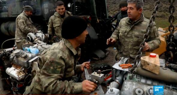 <p>Tankların bakım işlemleriyle ilgili görüntüler aktarıldıktan sonra Fransız kanalı şu ifadeleri kullandı:</p>