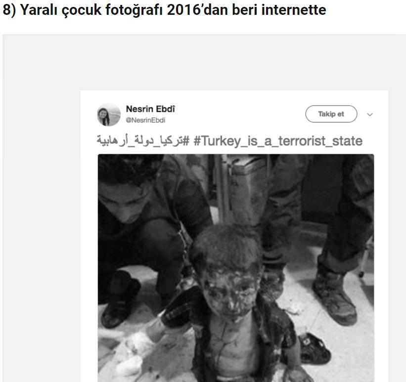 <p>Zeytin Dalı Harekatı sonrasında sosyal medyada paylaşılan fotoğrafın Afrin’de çekildiği iddiası doğru değil. Ancak fotoğrafın ne zaman ve nerede çekildiğine dair farklı iddialar bulunuyor...</p>
<p> </p>