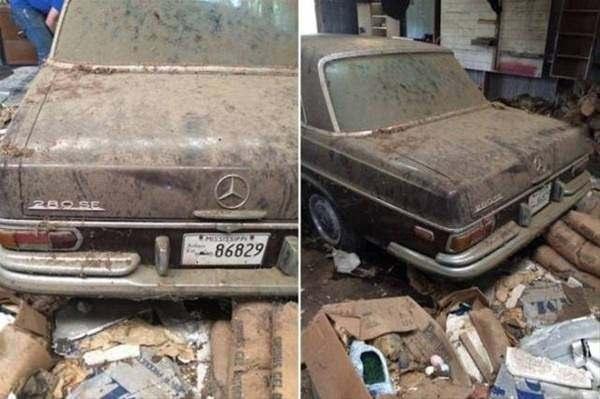 <p>Şimdiye kadar kimsenin uğramadığı bu ahırdan 1972 yapımı Mercedes-Benz 280 SE çıktı.</p>

<p> </p>
