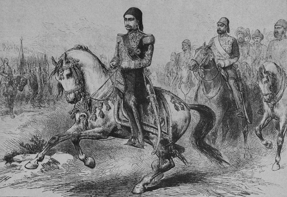 <p>II. Abdülhamid at üstünde</p>