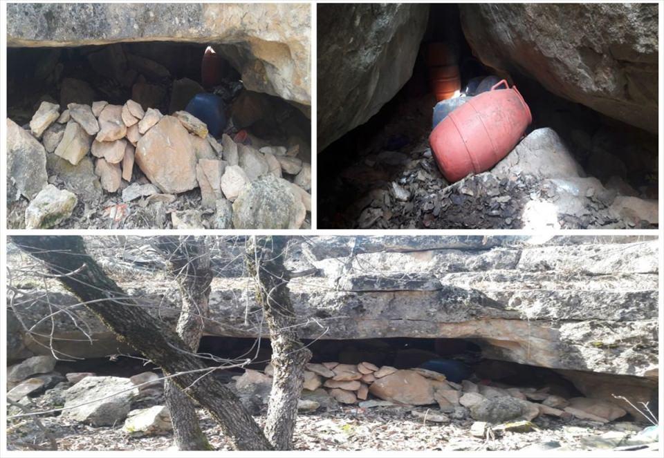 <p>Diyarbakır'da terör örgütü PKK'ya yönelik operasyonda teröristlerce kullanılan iki yer altı sığınağı ve 11 mağara kullanılamaz hale getirildi.</p>
